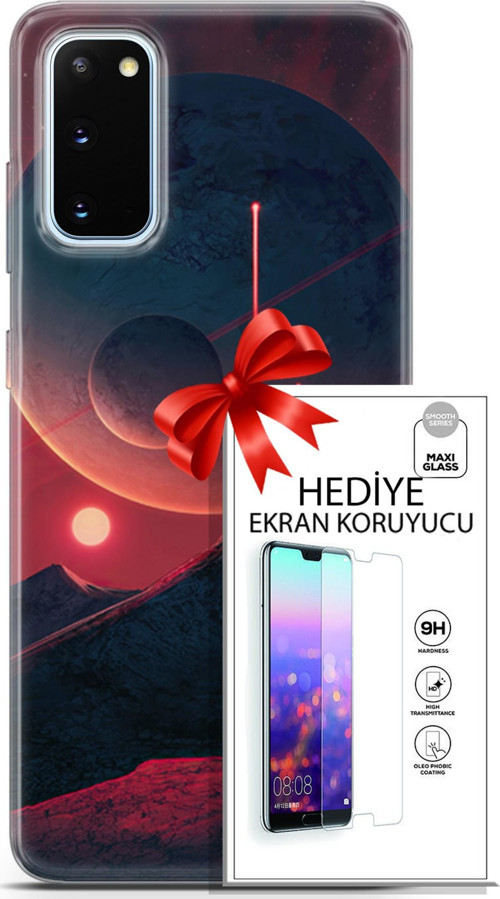 Samsung Galaxy S20 Kılıf Orijinal Seri Neo 19 Iron Man Tam Koruma Kılıf + Ekran Koruyucu