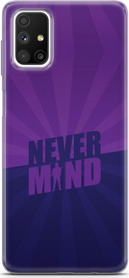 Samsung Galaxy M51 Kılıf Orijinal Seri Typo 06 Never Mind Koruyucu Kapak