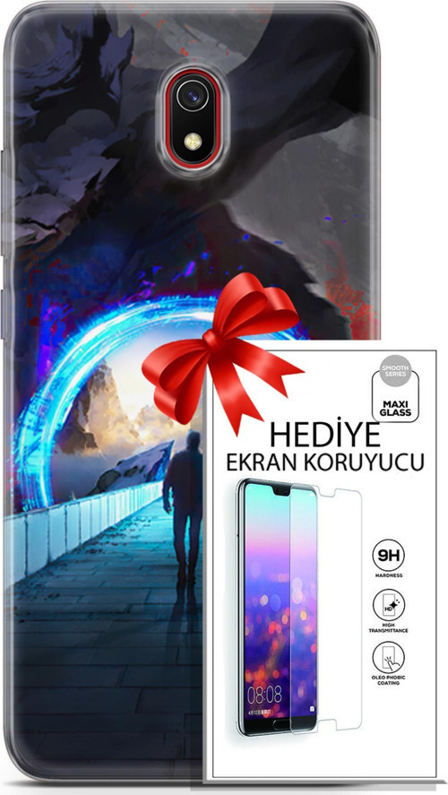Xiaomi Redmi 8A Kılıf Orijinal Seri Neo 20 Punish Renkli Kılıf Ekran Koruyucu
