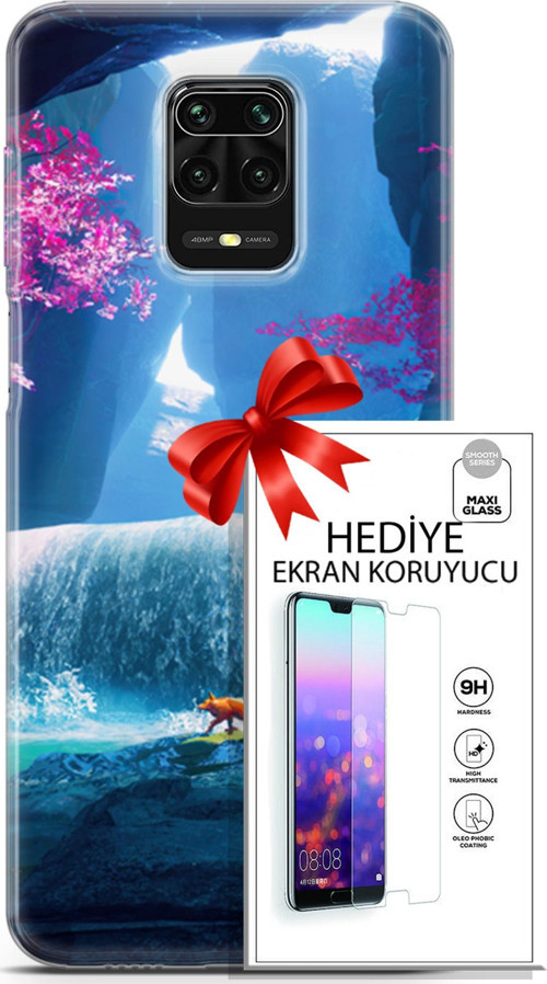 Xiaomi Redmi Note 9S Kılıf Orijinal Seri Neo 05 Iron Man Koruma Kılıfı + Ekran Koruyucu