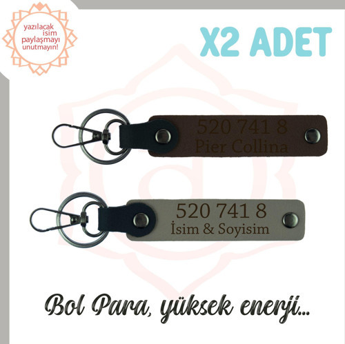 Kül Gri-Koyu Kahve, İsminize Özel Tasarım Manevi Güç Veren Özel Hediye 520 741 8 Başarı Anahtarlık