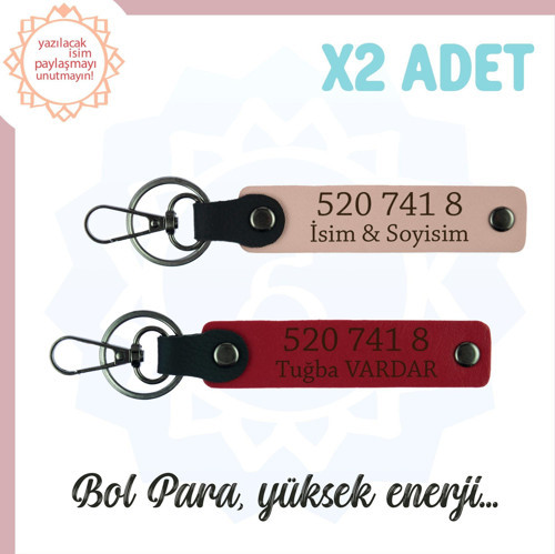Yavru Ağzı-Kırmızı, İsminize Özel Tasarım Manevi Güç Veren Özel Hediye 520 741 8 Başarı Anahtarlık