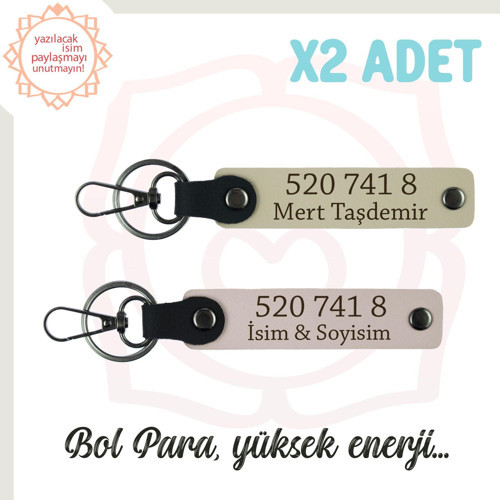 Pudra-Sütlü Kahve, Adınıza Özel Anahtarlık, Manevi Güç Veren İdeal Kod 520 741 8, Huzur ve Başarı