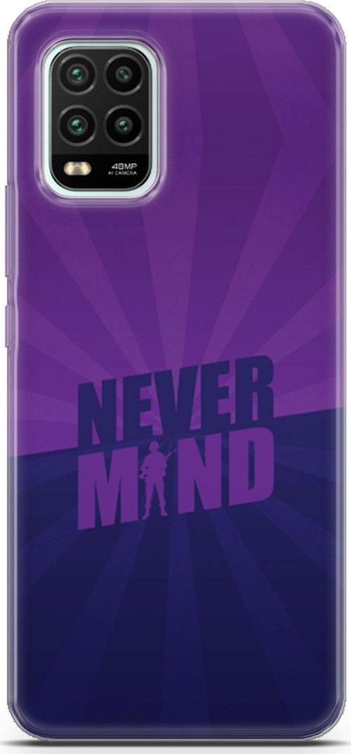 Xiaomi Mi 10 Lite 5G Kılıf Orijinal Seri Typo 06 Never Mind Koruyucu Kapak