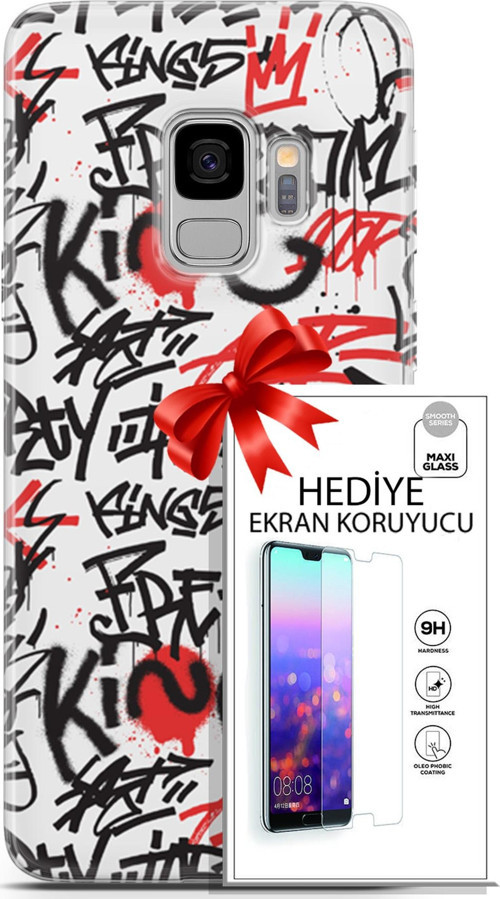 Samsung Galaxy S9 Kılıf Orijinal Seri Punky 22 King Freedom Kap + Ekran Koruyucu