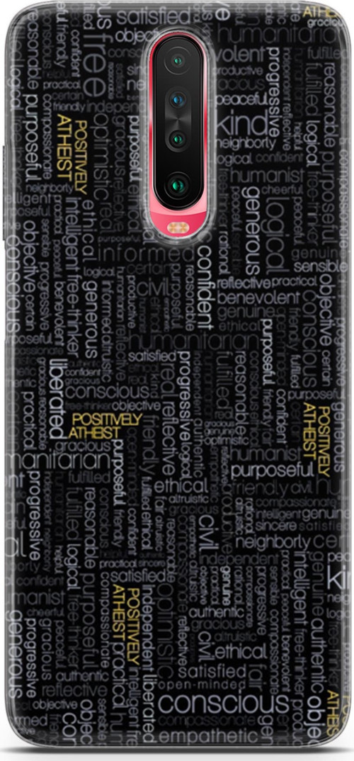 Xiaomi Poco X2 Kılıf Orijinal Seri Typo 26 Confident Soft Kapak