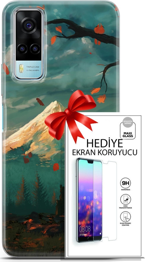Vivo Y53S 4G Kılıf Orijinal Seri Neo 03 Wolverine Arka Kapak + Ekran Koruyucu