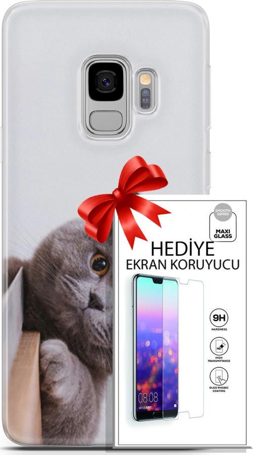 Samsung Galaxy S9 Kılıf Orijinal Seri Scotish-British 06 Duman Koruyucu Kapak Ekran Koruyucu