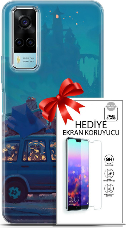 Vivo Y53S 4G Kılıf Orijinal Seri Neo 10 Thanos Full Hd Kılıf + Ekran Koruyucu