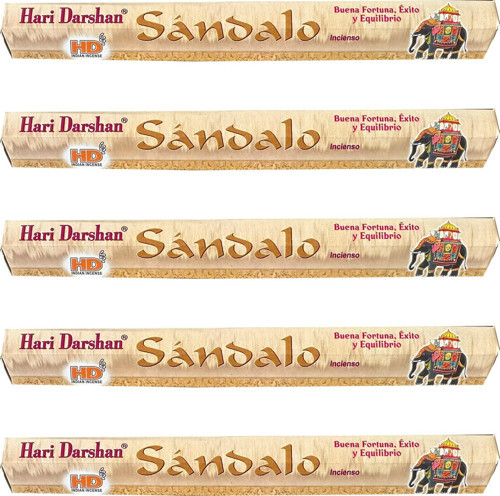 Sandalo Sandal Ağacı Kokusu Çubuk Tütsü - Oda Ortam Kukusu - 20 Adetlik 5 Paket