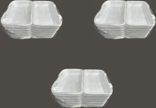 36/D Tek Kullanımlık Köpük İskender Kapaklı Kase Kutu - 23.5x15 Cm. - 20 Adetlik 3 Paket