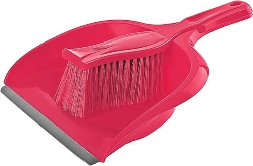TP-221 Flower Hamarat Süpürgeli Fırçalı Faraş Takımı Seti Lastik Uçlu - Plastik - 1 Adet