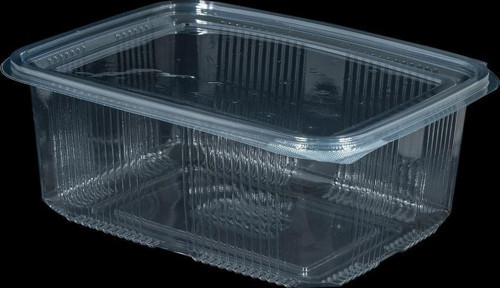 Kullan At Plastik Kilitli Şeffaf Düz Kapaklı Gıda Saklama Kabı Sızdırmaz Kap -2000 cc - 75 Adet