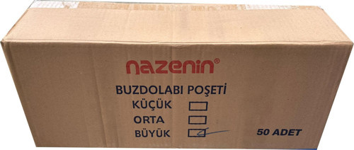 Düz Kilitsiz Şeffaf Büyük Boy Buzdolabı Yemek Gıda Poşeti Torbası- 30x45 Cm. -20'li 50 Paket