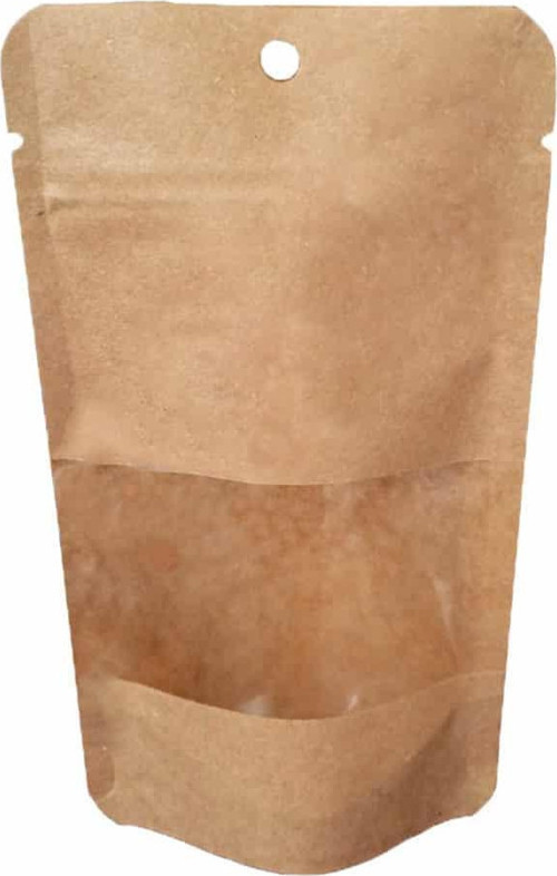 Pencereli Kraft Delikli Kilitli Kese Kağıdı - Orta Boy - 13x22x7 Cm. - 20 Adetlik 3 Paket