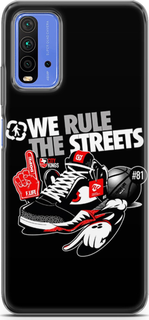 Xiaomi Redmi 9T Kılıf Orijinal Seri Typo 25 We Rule The Streets Soyulmayan Kılıf