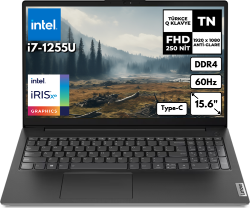 V15 G3 i7-1255U 24 GB 1 TBSSD Intel Iris Xe Graphics 15.6" FHD Windows 10 Home Notebook 82TT00C6TXHMF67
