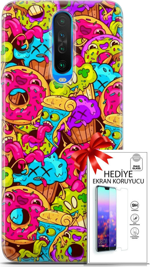Xiaomi Redmi K30 Kılıf Orijinal Seri Bounce 01 Annabella Gordon Telefon Kılıfı + Ekran Koruyucu