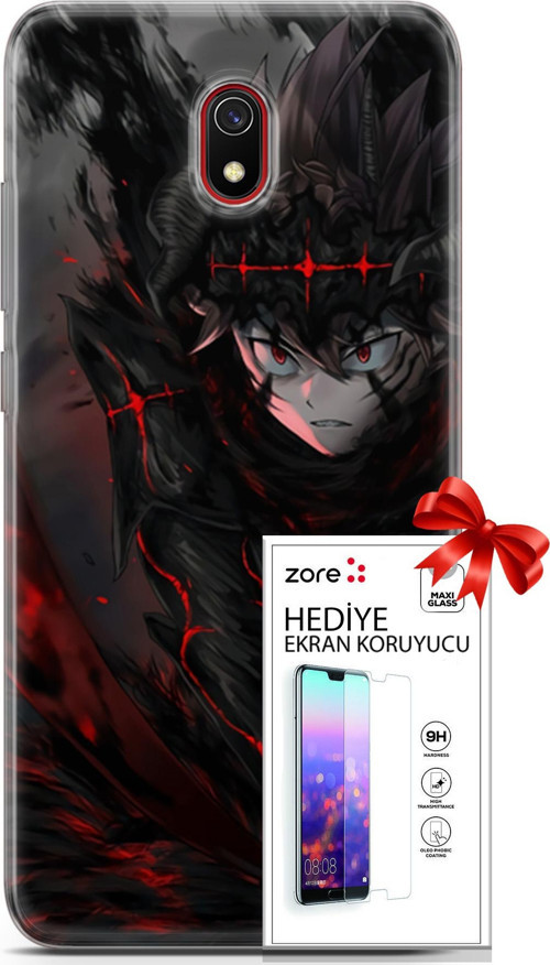 Xiaomi Redmi 8A Kılıf Orijinal Seri Supers 14 Asta Devil Anime Cover Kılıf + Ön Ekran Koruyucu