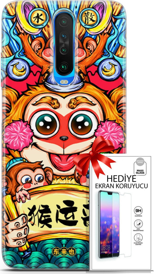 Xiaomi Redmi K30 Kılıf Orijinal Seri Bounce 22 Glen Hunt Kap + Ekran Koruyucu