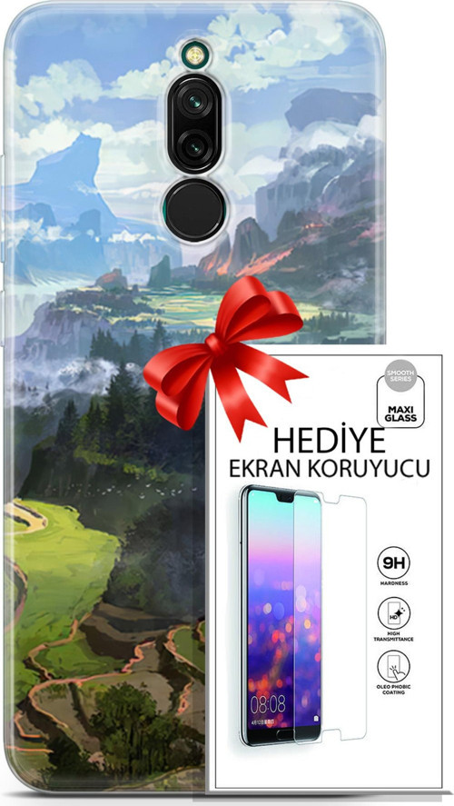 Xiaomi Redmi 8 Kılıf Orijinal Seri Neo 23 Joker Kart Telefon Kabı Ve Ekran Koruyucu