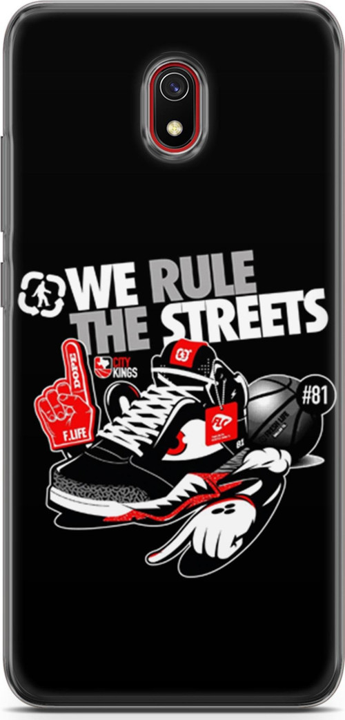 Xiaomi Redmi 8A Kılıf Orijinal Seri Typo 25 We Rule The Streets Soyulmayan Kılıf