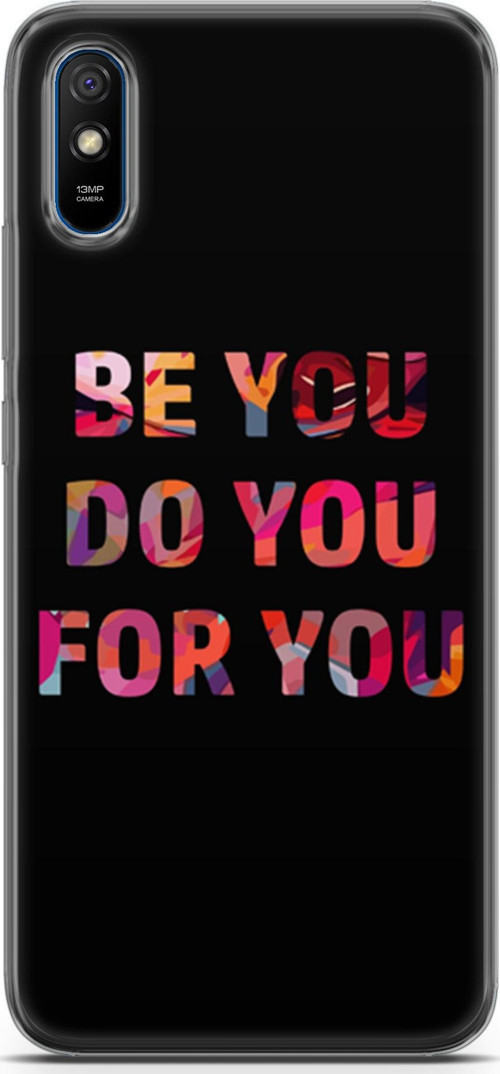 Xiaomi Redmi 9A Kılıf Orijinal Seri Typo 23 Be You, Do You, For You Telefon Kabı