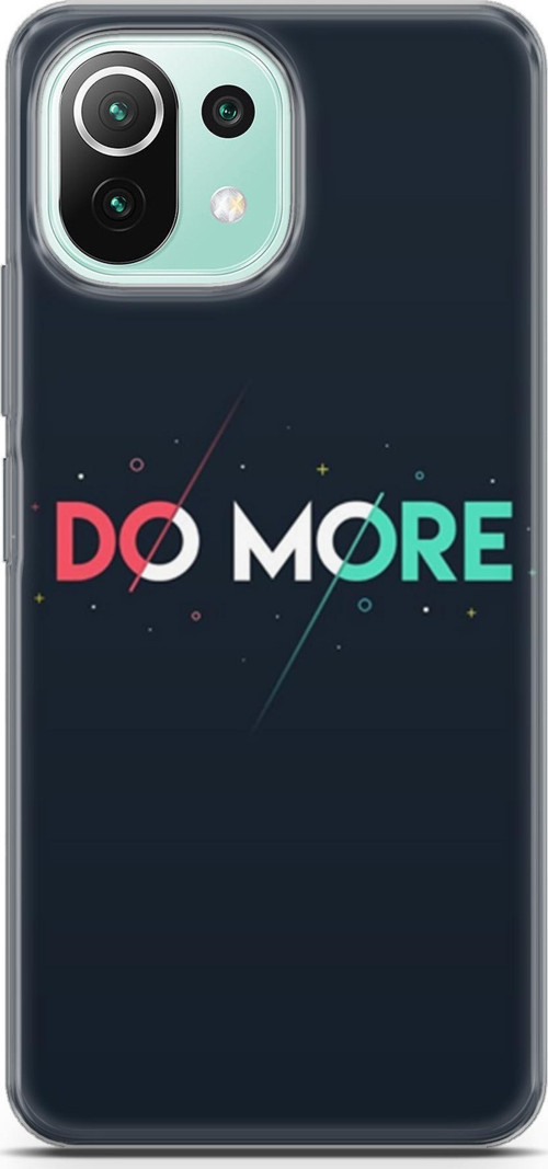 Xiaomi 11 Lite 5G Ne Kılıf Orijinal Seri Typo 12 Do More Tasarım Kılıf