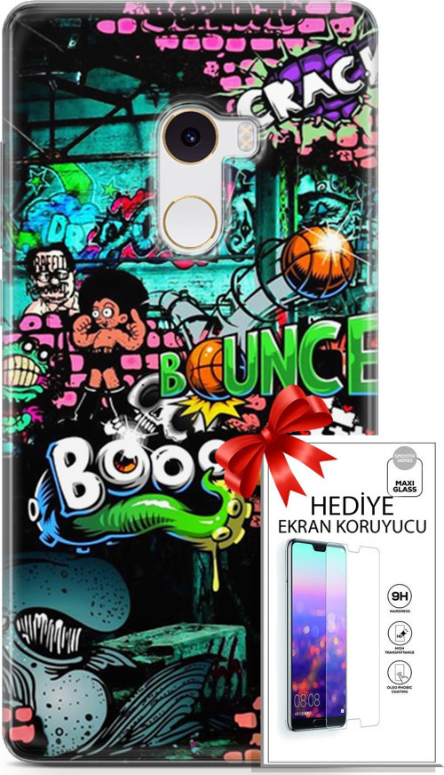 Xiaomi Mi Mix 2 Kılıf Orijinal Seri Bounce 02 Lois Francis Kapak Ve Ekran Koruyucu
