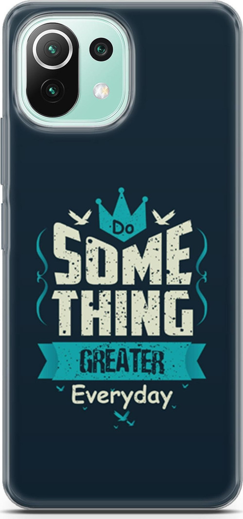 Xiaomi 11 Lite 5G Ne Kılıf Orijinal Seri Typo 22 Some Thing Greater.. Kap