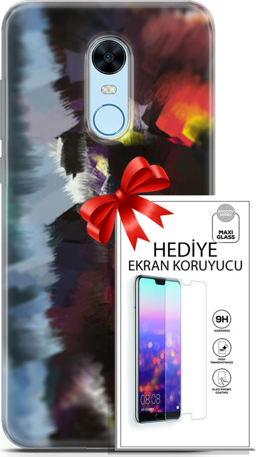 Xiaomi Redmi 5 Plus Kılıf Orijinal Seri Nature 19 Çok Renkli Tam Koruma Kılıf + Ekran Koruyucu