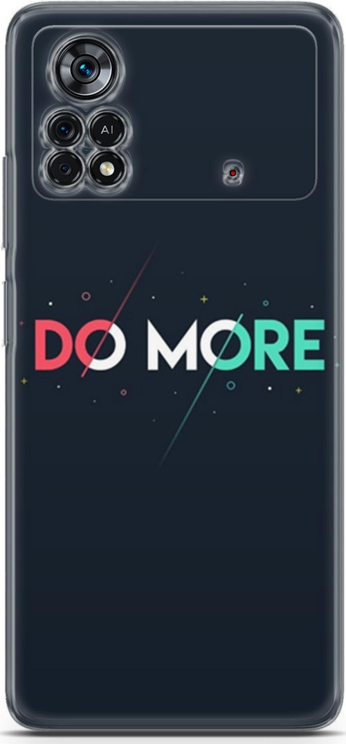 Xiaomi Poco X4 Pro 5G Kılıf Orijinal Seri Typo 12 Do More Tasarım Kılıf