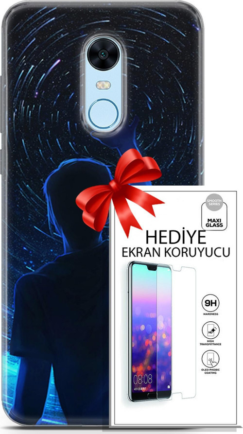 Xiaomi Redmi 5 Plus Kılıf Orijinal Seri Neo 14 Batman The Joker Cover Kılıf + Ön Ekran Koruyucu
