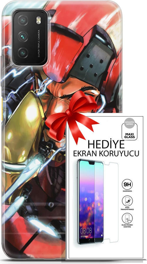 Xiaomi Poco M3 Kılıf Orijinal Seri Dc 05 Iron Man Koruma Kılıfı + Ekran Koruyucu