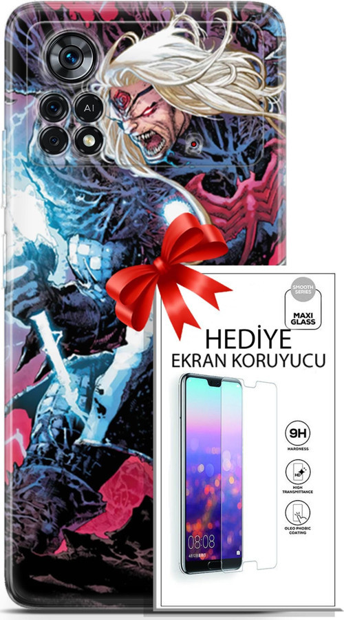 Xiaomi Poco X4 Pro 5G Kılıf Orijinal Seri Dc 16 Thor Herald Hediyelik Kılıf Ve Ekran Koruyucu