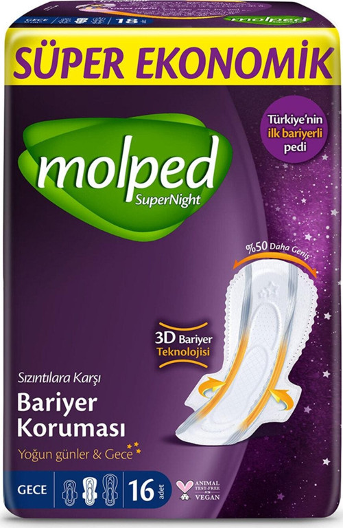 Süper Ekonomik Süpernight Ped Gece 16x4 64 Adet