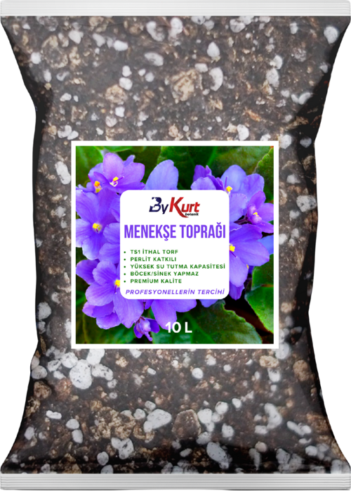 Menekşe Toprağı 10L Premium Kalite Böcek Sinek Yapmayan Özel Saksı Karışımı