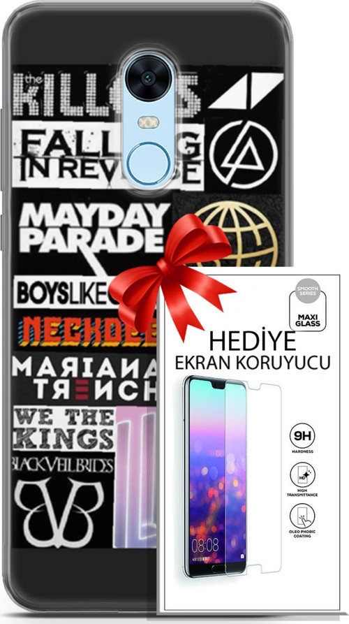 Xiaomi Redmi 5 Plus Kılıf Orijinal Seri Punky 28 Killers İz Bırakmayan Kılıf + Ön Ekran Koruyucu