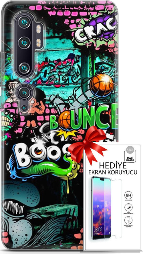 Xiaomi Mi Note 10 Pro Kılıf Orijinal Seri Bounce 02 Lois Francis Kapak Ve Ekran Koruyucu