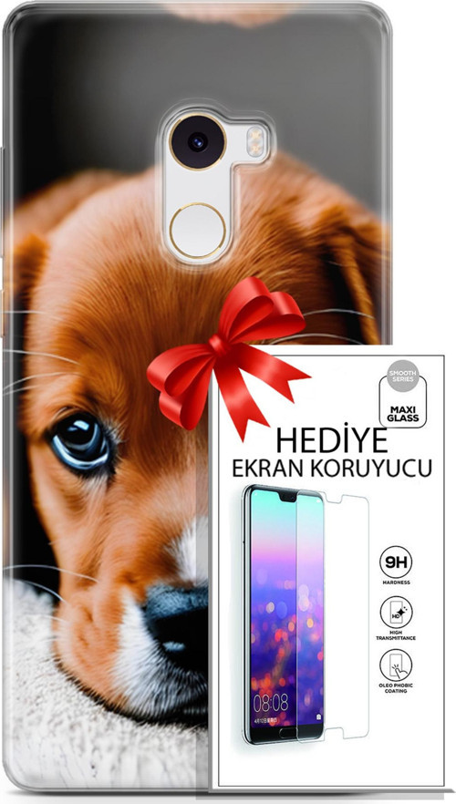 Xiaomi Mi Mix 2 Kılıf Orijinal Seri Dogs 09 Beagle Uv Kılıf Ve Ekran Koruyucu