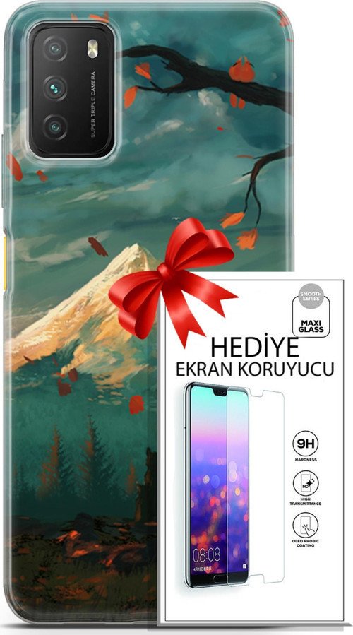Xiaomi Poco M3 Kılıf Orijinal Seri Neo 03 Wolverine Arka Kapak + Ekran Koruyucu