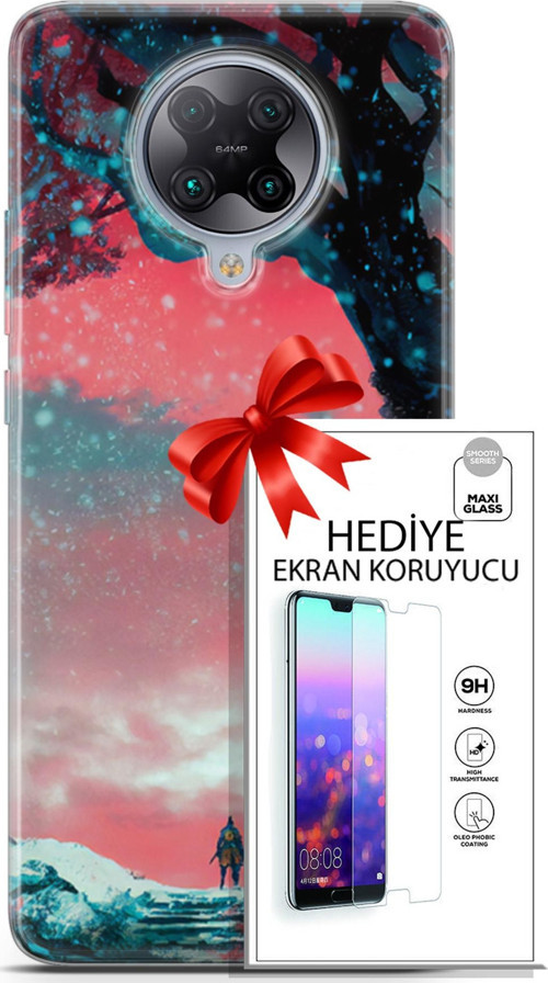 Xiaomi Poco F2 Pro Kılıf Orijinal Seri Neo 01 Bıçaklı Joker Telefon Kılıfı + Ekran Koruyucu