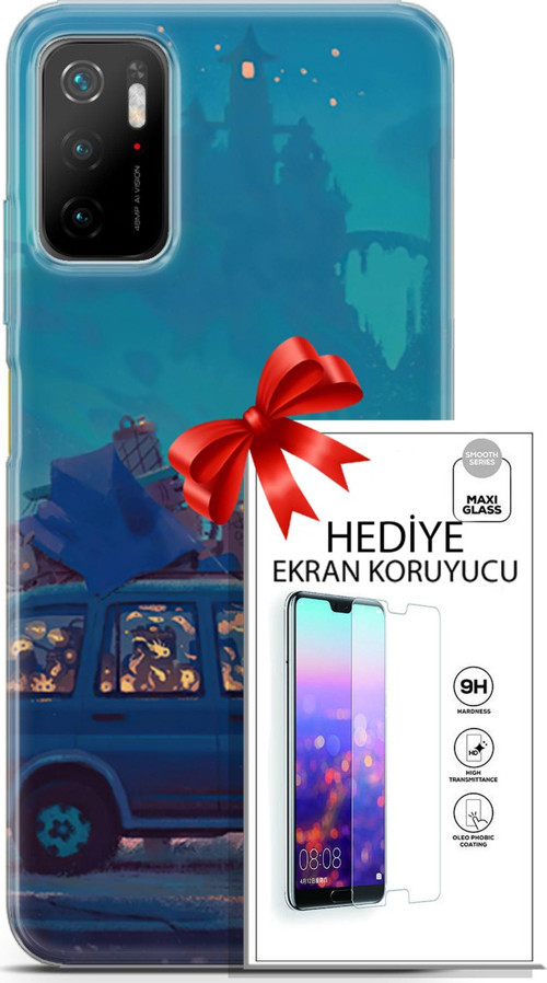 Xiaomi Poco M3 Pro Kılıf Orijinal Seri Neo 10 Thanos Full Hd Kılıf + Ekran Koruyucu