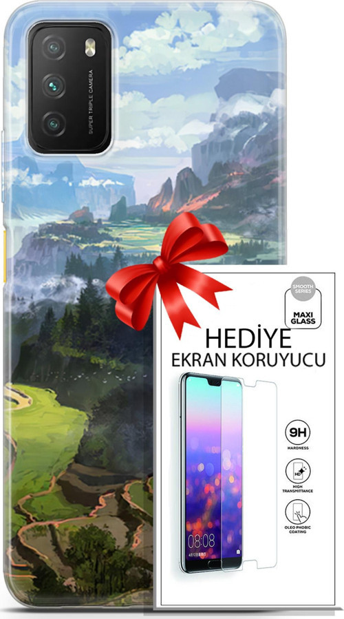 Xiaomi Poco M3 Kılıf Orijinal Seri Neo 23 Joker Kart Telefon Kabı Ve Ekran Koruyucu