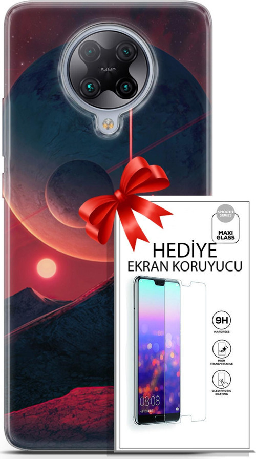Xiaomi Poco F2 Pro Kılıf Orijinal Seri Neo 19 Iron Man Tam Koruma Kılıf + Ekran Koruyucu