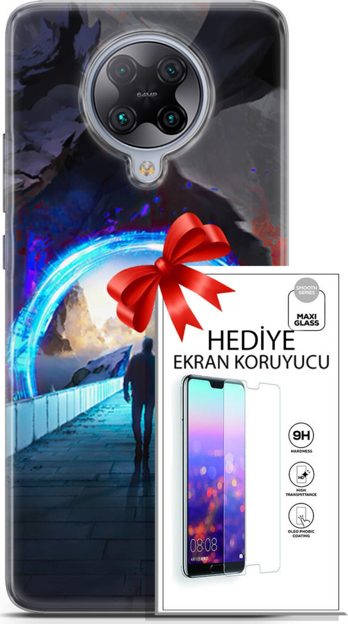 Xiaomi Poco F2 Pro Kılıf Orijinal Seri Neo 20 Punish Renkli Kılıf Ekran Koruyucu