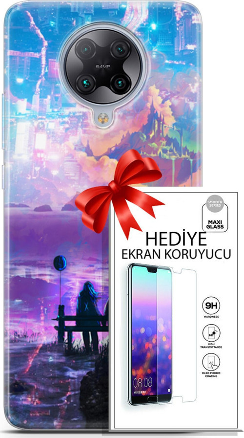 Xiaomi Poco F2 Pro Kılıf Orijinal Seri Neo 25 Spider Man Miles Soyulmayan Kılıf + Ekran Koruyucu Ful
