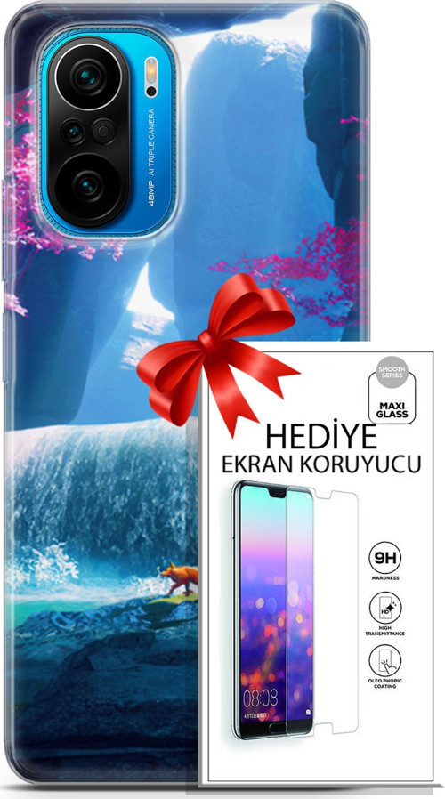 Xiaomi Poco F3 Kılıf Orijinal Seri Neo 05 Iron Man Koruma Kılıfı + Ekran Koruyucu