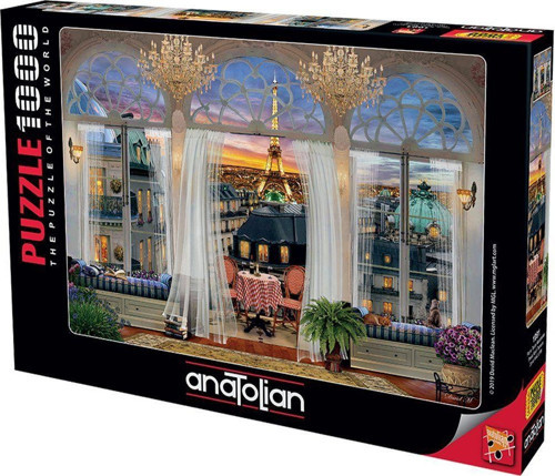 1091 Paris Teras Manzarası 1000 Parça Puzzle - Anatolian