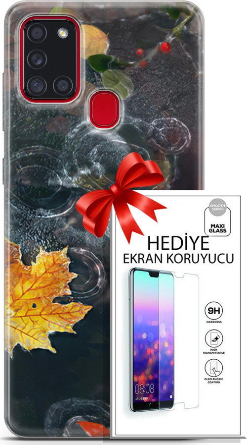 Samsung Galaxy A21S Kılıf Orijinal Seri Neo 02 Spawn Kapak Ve Ekran Koruyucu